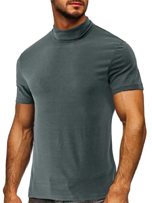 kakaclo Versatile Men's Short-Sleeve Turtleneck Tee - Perf - Apparel | MENLL